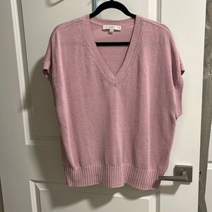 Lightweight cap sleeve sweater